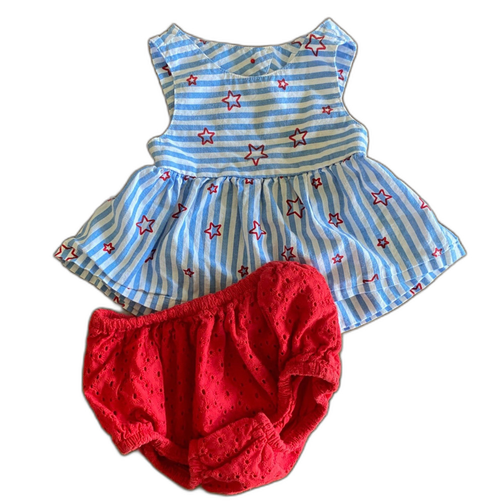 Cat & Jack 4th Of July Outfit Girls' 3-6 Months